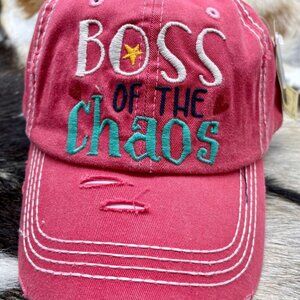 Boss of The Chaos Embroidered baseball cap